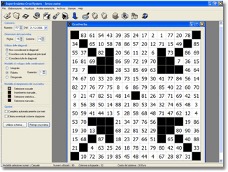 Finestra principale SuperEnalotto CruciSystem
