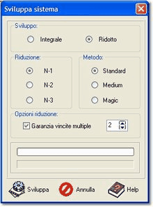 Finestra sviluppo sistemi System 3.1